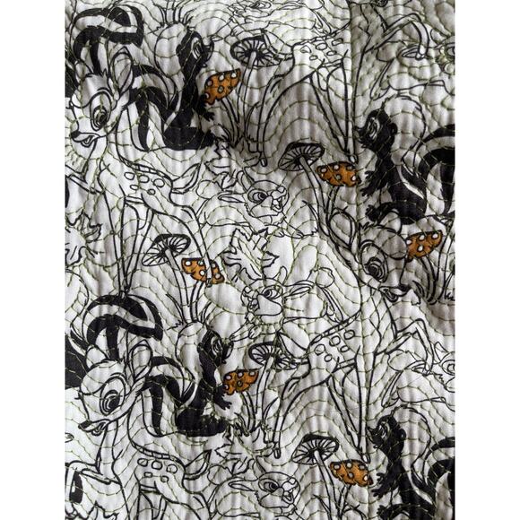 NWT Disney 100% Cotton Bambi Thumper Green Quilted Bomber Cottage Jacket (L) - Picture 3 of 6